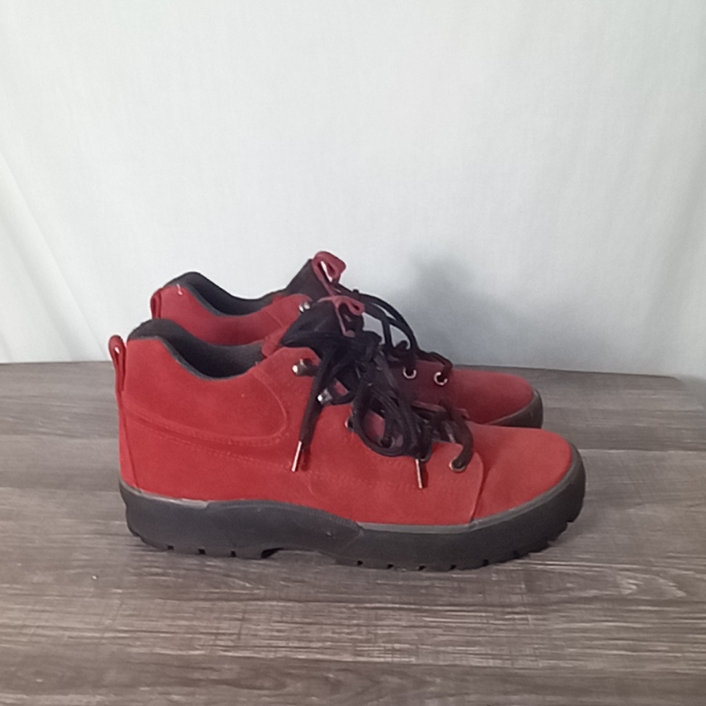 Cole Haan Resort Brick Red Suede Ankle Boots Size 8AA
